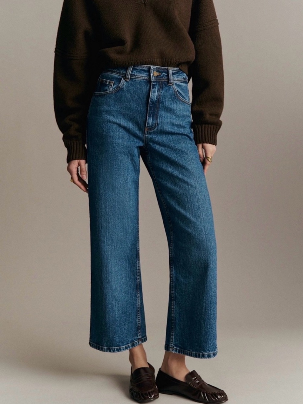 Sezane le crop jeans